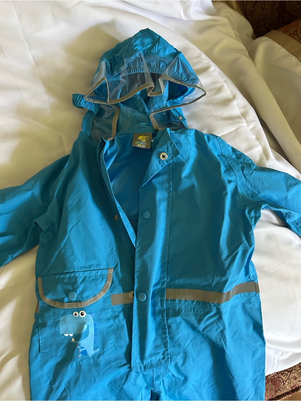 Lemon Kids Blue with Reflective Trim one piece 100m